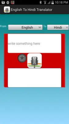 English To Hindi Voice Translator android App screenshot 2